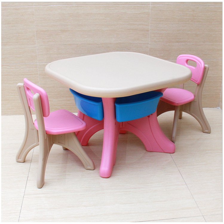 新款加厚防滑儿童桌椅套装幼儿园塑料学习桌子游戏桌宝宝画画桌凳