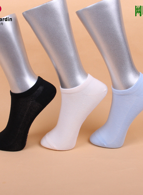 满3双包邮皮尔卡丹袜子春夏薄精梳棉船袜女PC700网眼吸湿排汗防臭