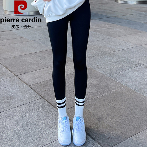 皮尔卡丹慕斯芭比裤薄绒高腰显瘦