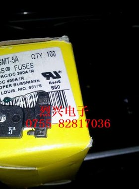 BUSSANN 熔断器 BK/GMT-5A 保险丝 5A 125V