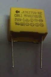 安规电容 TC MKP X2 275VAV 275V 474 0.47uF 470nF  P/脚距=15MM
