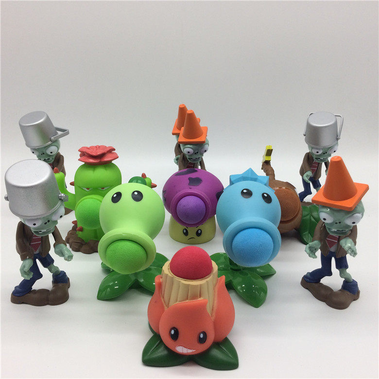 正版授权植物大战僵尸2寒冰豌豆炮椰子炮可发射公仔玩偶儿童玩具