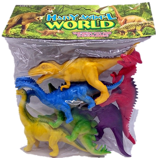 恐龙套装 过家家益智儿童玩具 仿真动物大号霸王龙剑龙模型塑胶袋装