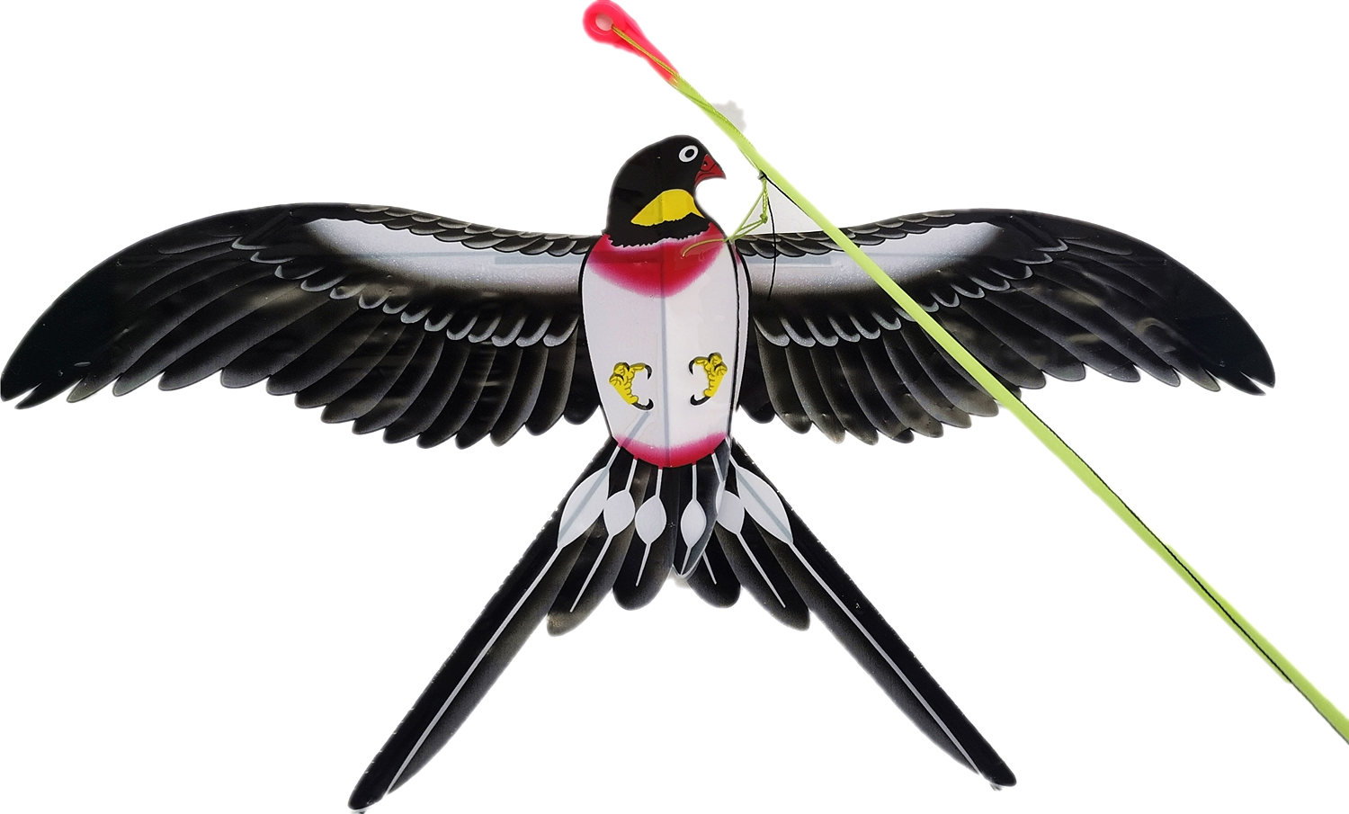 新款小燕子动态风筝 鱼竿风筝 卡通风筝好放简单亲子户外儿童玩具