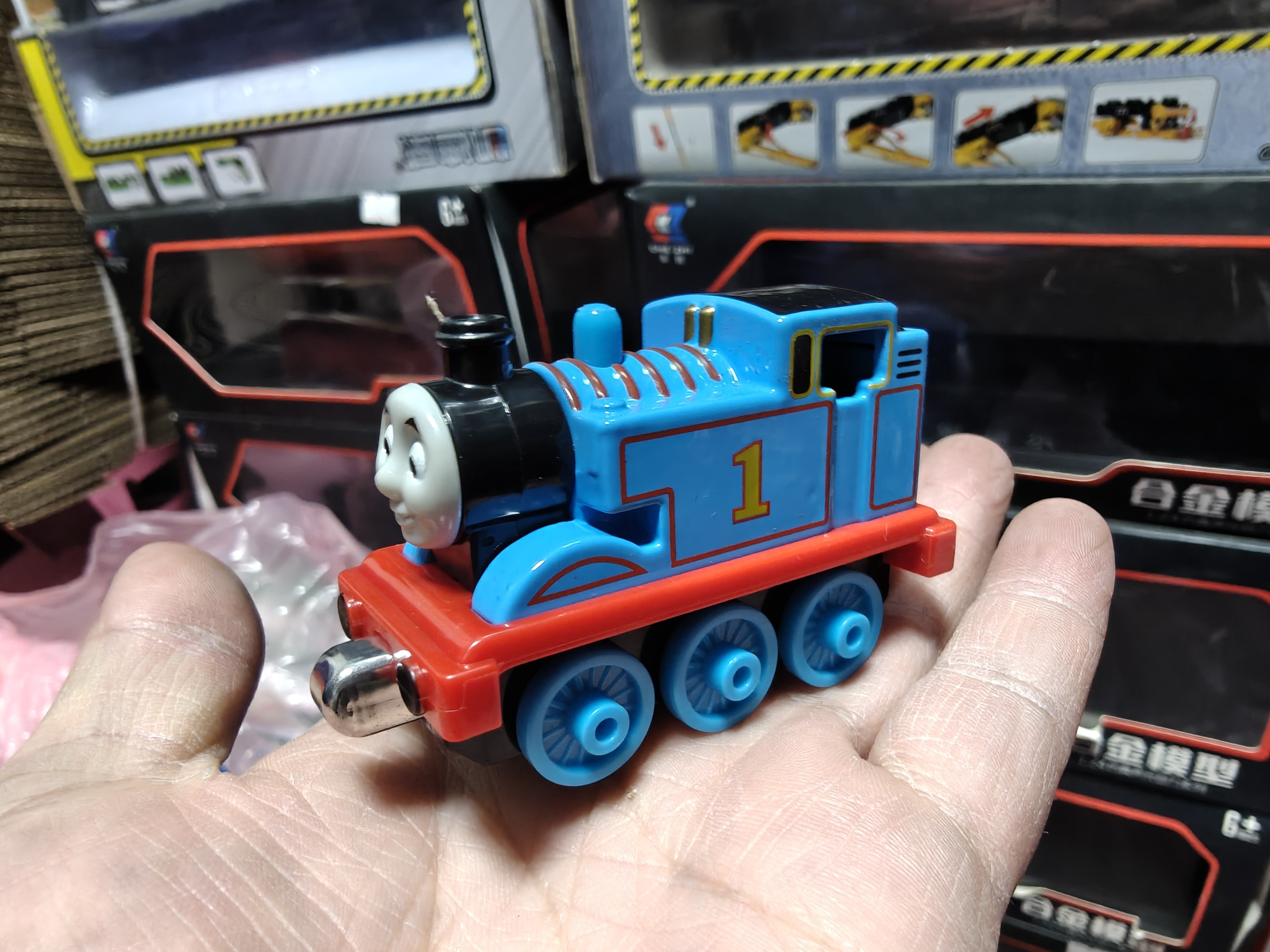 正品托马斯小火车合金模型车厢男孩礼物长颈鹿车厢益智儿童玩具