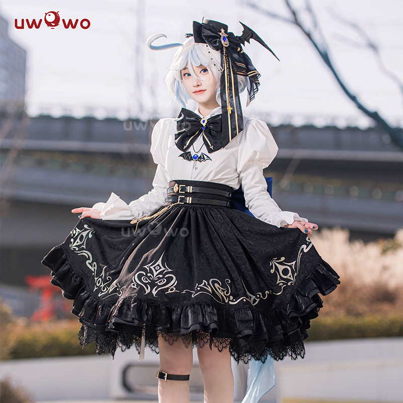 现货悠窝窝原神cosplay芙宁娜 英伦风 cos 服装女 C服 水神同人