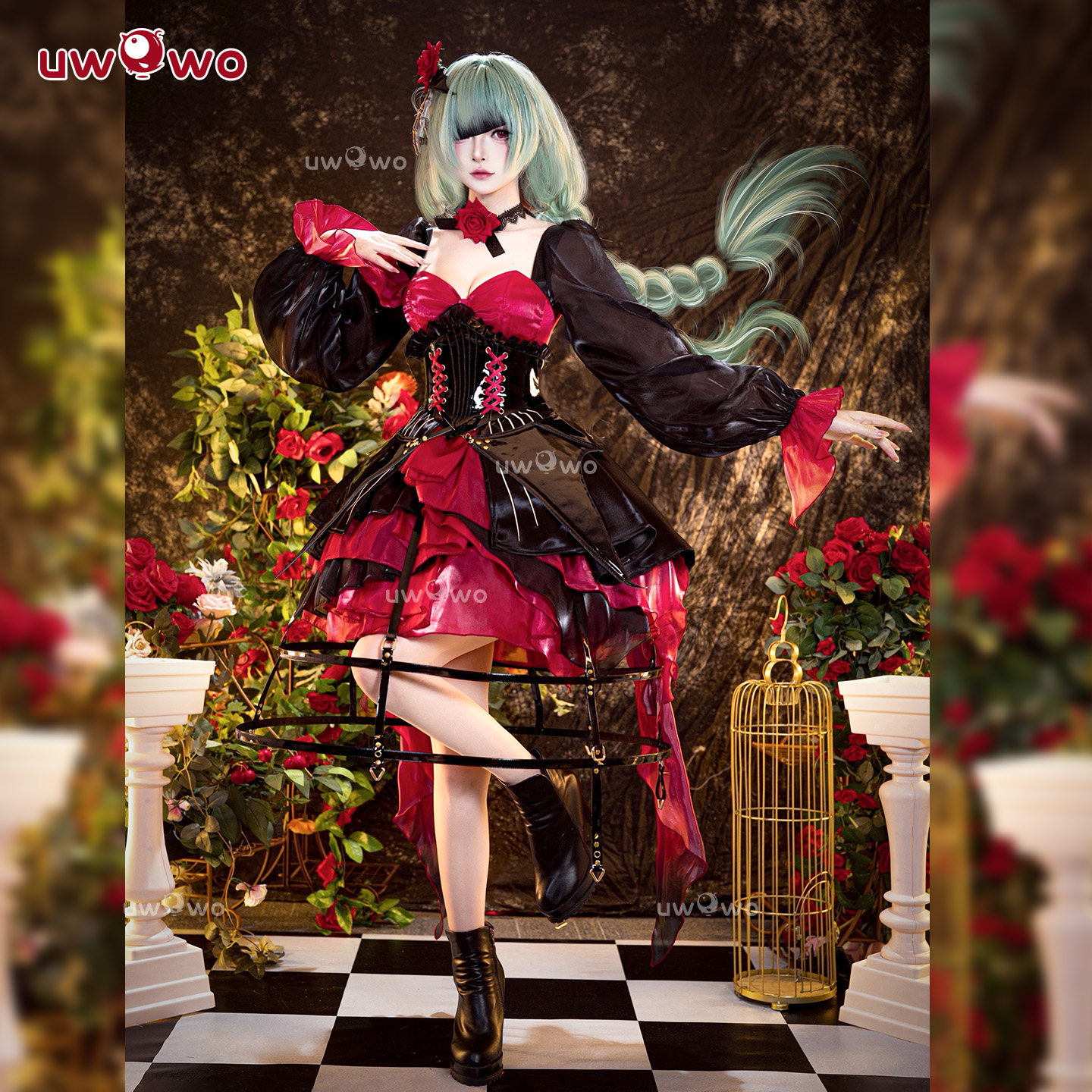 现货悠窝窝cosplay鸣潮x三月兽 弗洛洛 暮色物语 cos 服装女