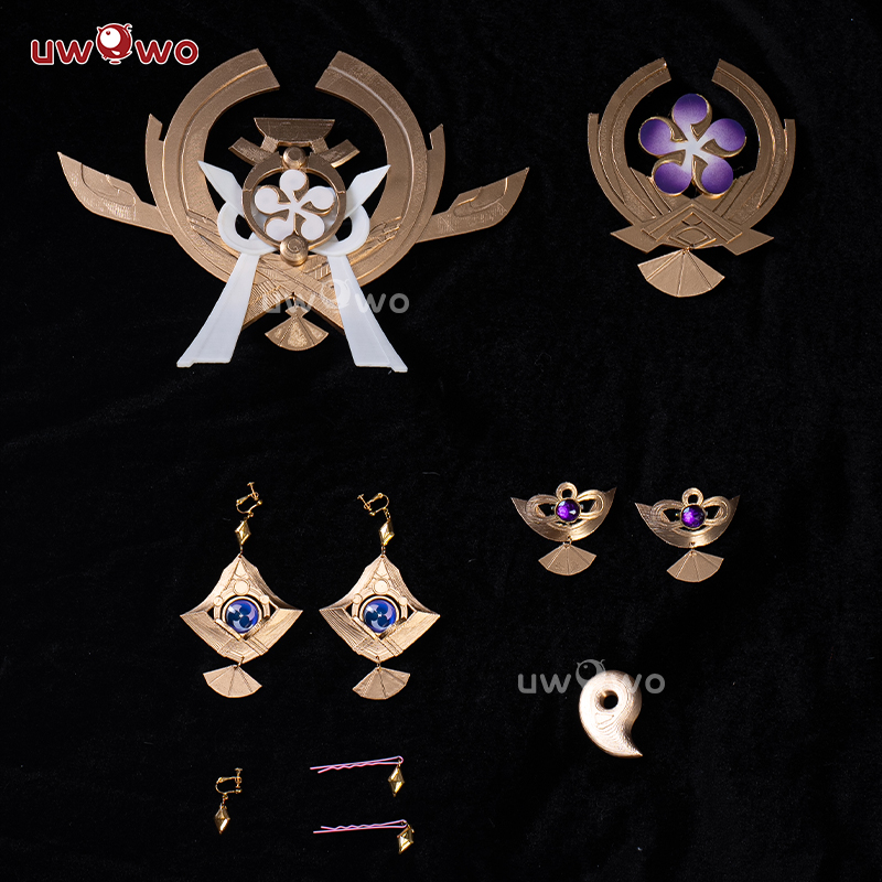 预售Uwowo悠窝窝原神 八重神子cosplay配件组合道具头饰