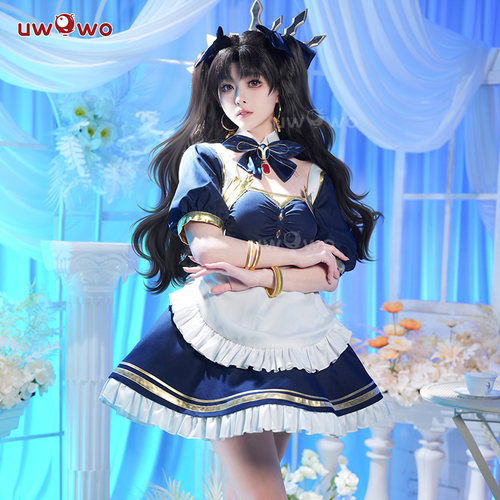 现货悠窝窝cosplayFGO 弓凛下午茶 cos 服装女 fate 女仆装