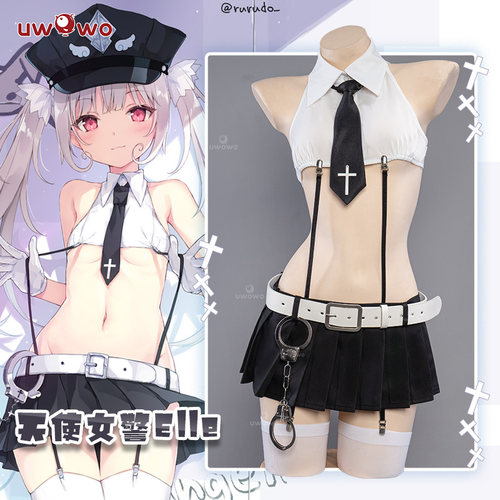 现货悠窝窝Uwowo 天使女警制服 Elle cosplay 服装女 C服