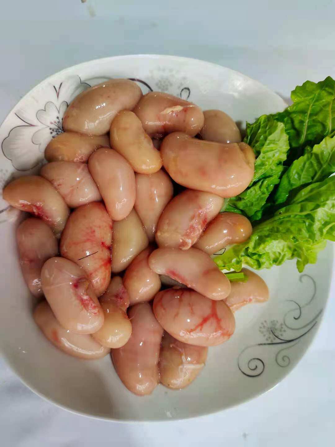 清水洗的新鲜无骨鸡腰子公鸡睾鸡肾公鸡卵1斤起拍,2斤包邮顺丰