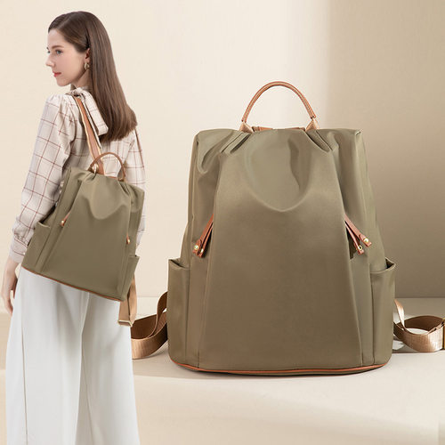 Original Soft Leather Backpack Women Anti Theft Travel Bag