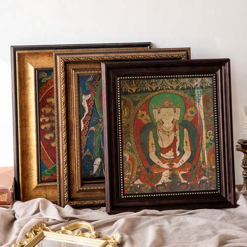 EU Retro Oil Painting Frame A3 Art Frame Custom Mounting
