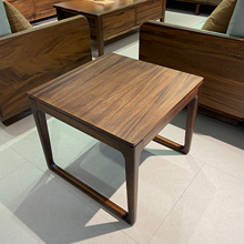 黑胡桃木全实木材质方几边几小茶几现代简约沙发角几客厅家具