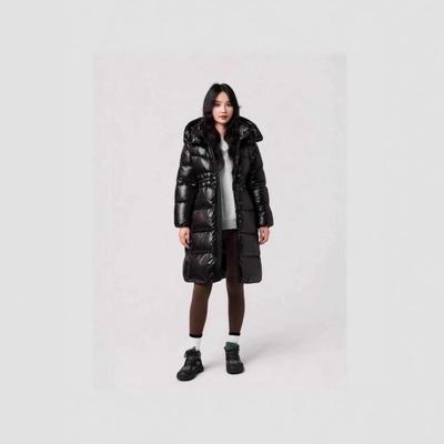 河南台前羽绒2025冬季高端新款羽绒服明星同款黑金鹅绒服女王4.0