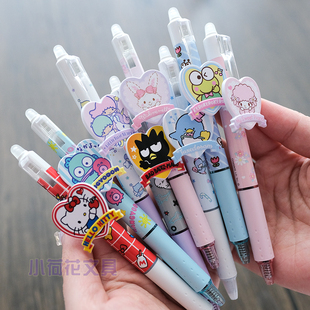 三丽鸥联名款PILOT百乐限定可擦笔限量款sanrio可爱黑色中性笔0.5