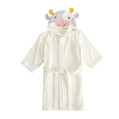 纯棉吸水儿童浴袍毛巾料