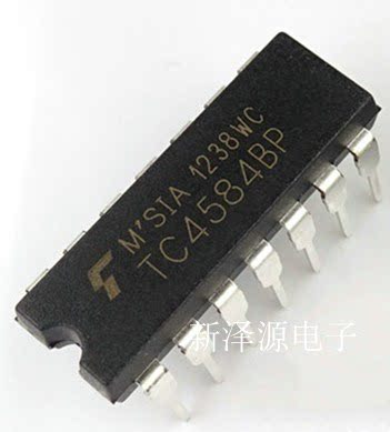 TC4584BP DIP-14直插 TOS 逻辑六反相施密特触发器