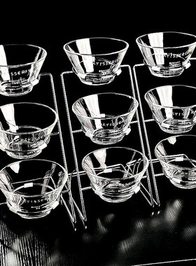 酒店自助台早餐器皿玻璃容器咸菜碗小菜展示盒小料架子调料架商用
