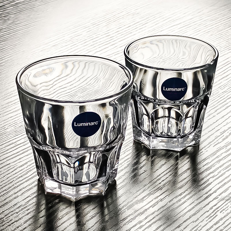 钢化玻璃杯酒杯白酒八角茶杯水杯三两高级感精致轻奢高档耐高温