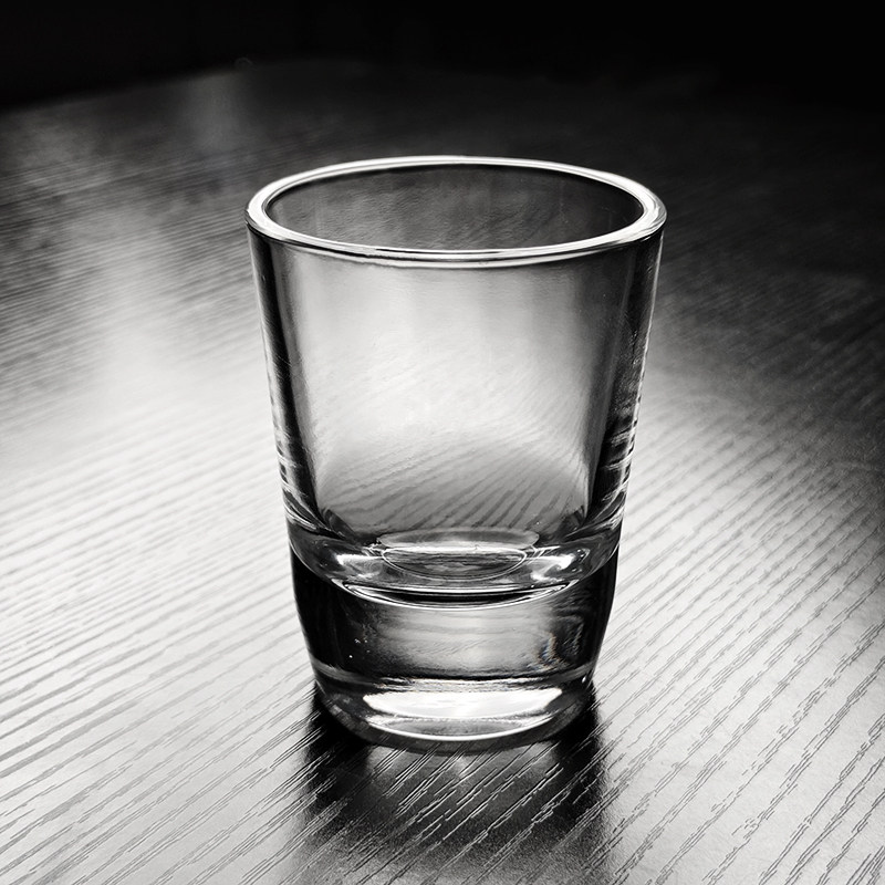 玻璃二两白酒杯轻奢高档小酒杯喝酒杯子高颜值高端精致高级感家用图片