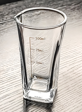 加厚不带把玻璃酒杯白酒分酒器二两杯2两杯子方形高级感家用高端