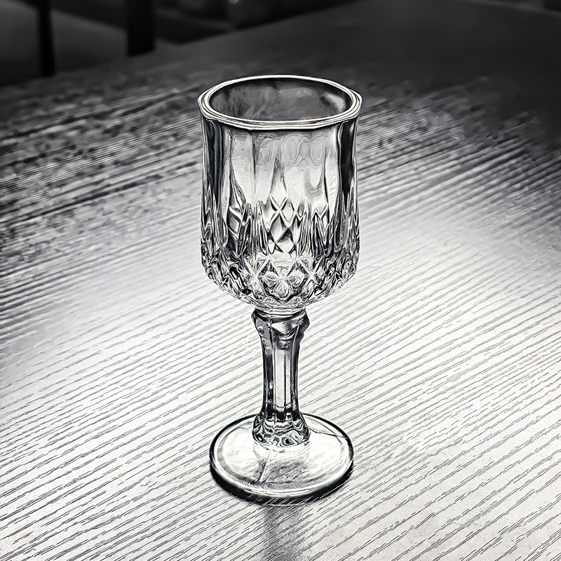 水晶玻璃1两高脚白酒杯小酒杯