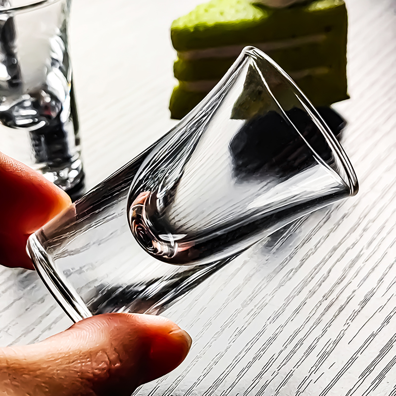 五钱水晶玻璃白酒杯小酒杯加厚