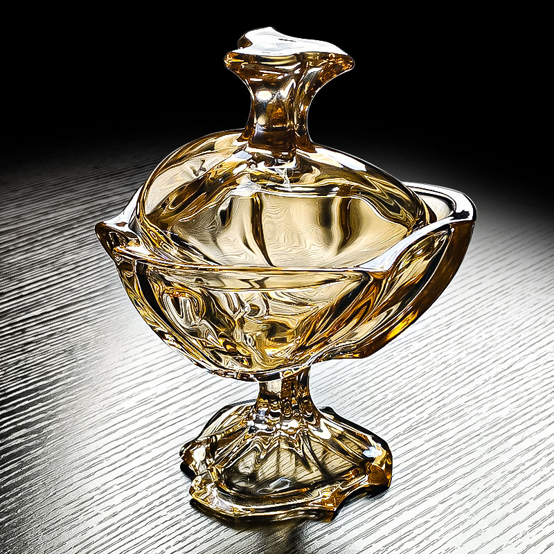 玻璃燕窝盅甜品碗高脚杯甜点糖水养生粥碗带盖高级美容院精致高端