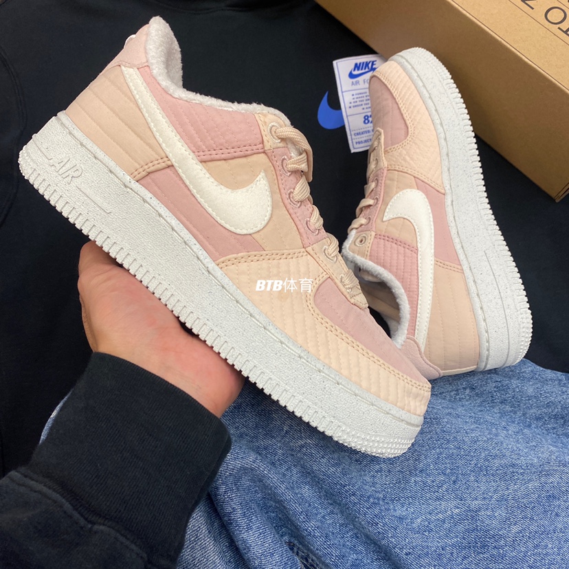 耐克Nike AF1 空军一号女子加绒保暖运动休闲板鞋DH0775-201