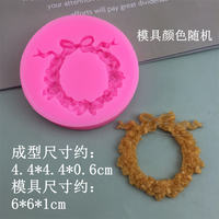 New rectangular pastry, round oval knot frame, silicone totem pattern frame, cake edge decoration mold thumbnail 8
