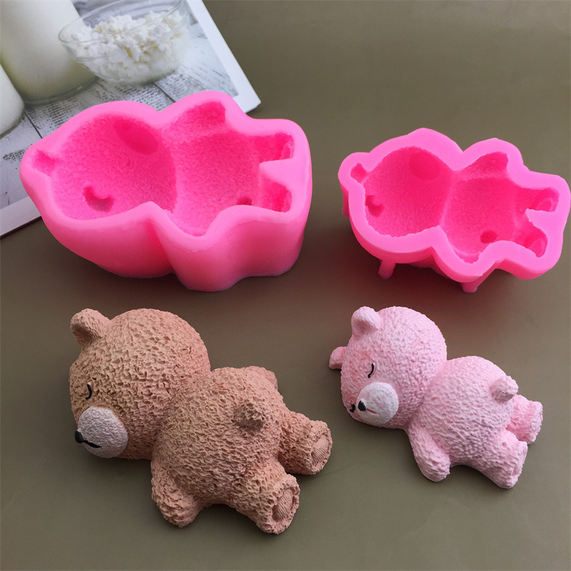 无硅胶瞌睡熊甜点石膏模具