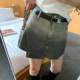 包臀裙个性 夏季 半身裙 女2025年小众半裙新款 鲸鱼和玖牛仔半身裙裤