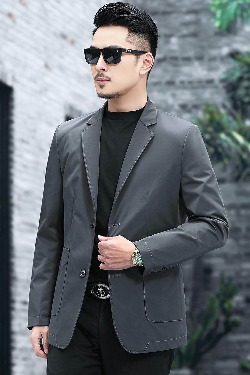 男士西装秋季新款休闲便西服外套男中青年商务修身上衣21067P105,男装西服,星座1010A-2
