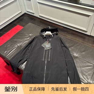意大利奥莱 moncler 男士 薄款防风衣外套 FUYENS 黑色 4码