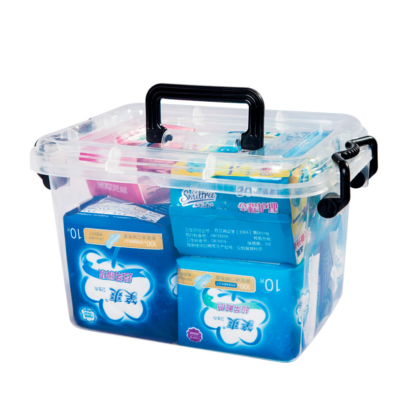 棉柔超薄护垫片装卫生巾送收纳盒