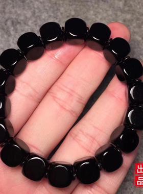 天然玛瑙骰子药师珠手串