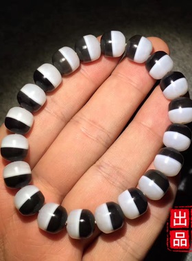 天然玛瑙药师珠老型手串