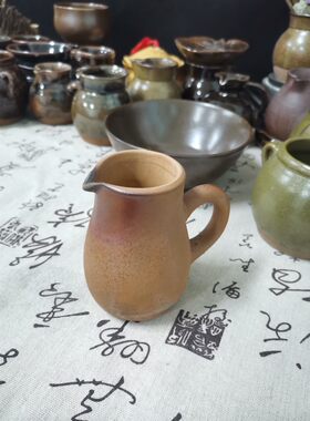 高档纯手工分酒器2两100ml传统土陶罐酒具工艺品粗陶老式家用精致