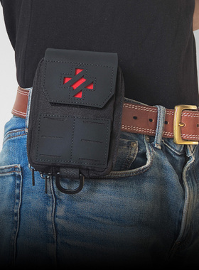 WZJP无贼随身医疗包军迷战术激光MOLLE执勤急救包黑色拼黑CP附件