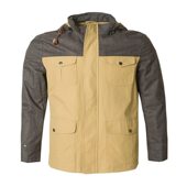 LONDON 裥棉外套可脱卸帽拼接薄棉衣LW15WJ208 男士 FOG 伦敦雾正品