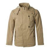 FOG 伦敦雾专柜正品 秋冬款 LONDON 男装 可脱卸帽立领外套LW15WY003