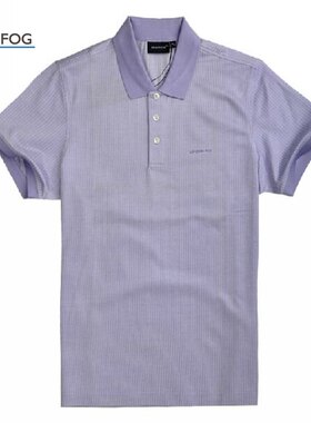 LONDON FOG伦敦雾专柜正品男装 双丝光棉男士短袖t恤LS11KT210