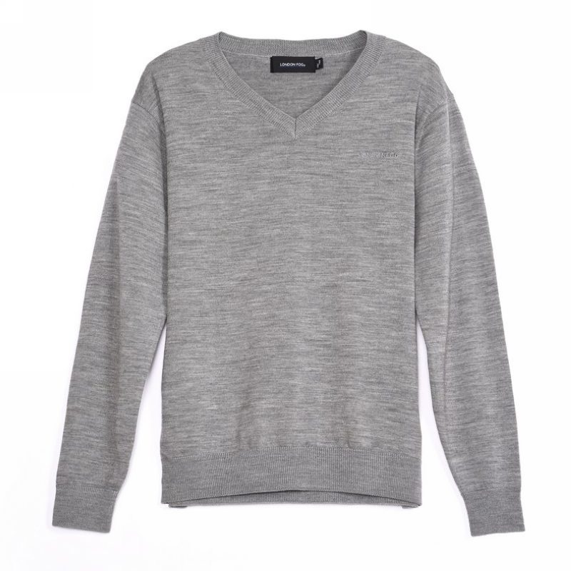 fog伦敦雾男士v领休闲毛衣