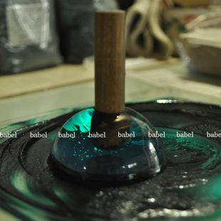 babel研磨杵 坦培拉湿壁画漆艺古典油画工具自制颜料 水晶玻璃