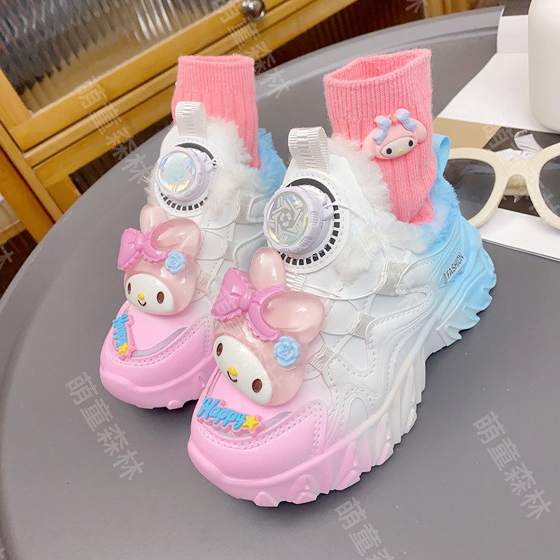 2026秋冬新款儿童运动鞋卡通夜光玉桂狗老爹鞋中大童女童鞋跑步鞋