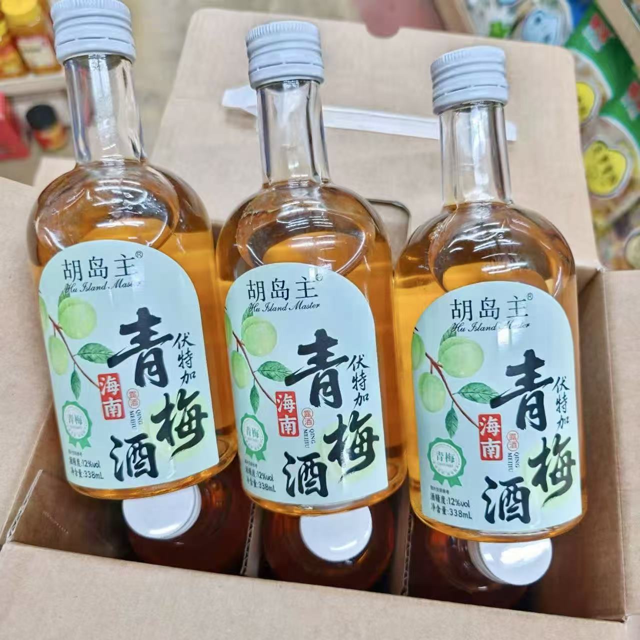 海南特产胡岛主青梅露酒12度直发