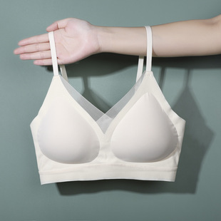 体会内衣2023新款无痕美背内衣女小胸聚拢夏季薄款文胸罩收副乳