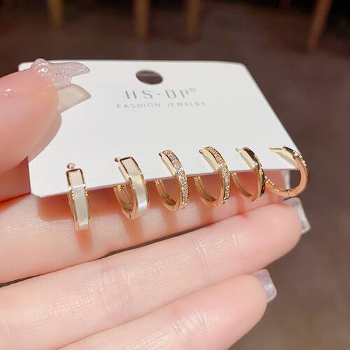 简约小众设计感时尚贝壳锆石耳扣