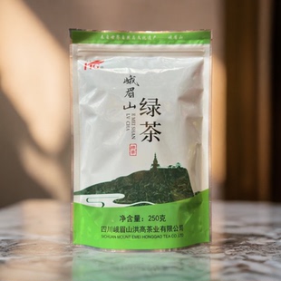 四川特产峨眉山绿茶洪高绿茶250g袋装新茶高山绿茶清香耐泡绿茶